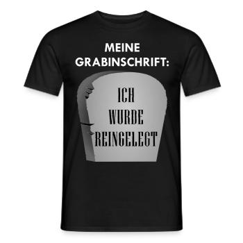 Black humor - Men's T-Shirt - black - Front - AI Model Male 178 light (178cm)