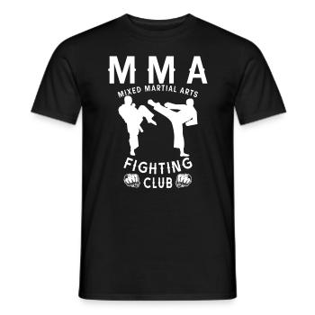 MMA Fighter Mixed Martial Arts Kampfsport Sportler - Männer T-Shirt - Schwarz - Vorne - AI Model Male 178 light (178cm)