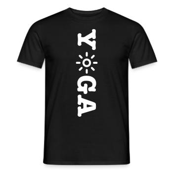 Chemise de yoga I Yoga I Namaste I Karma I Cadeau I om - T-shirt homme - noir - Devant - AI Model Male 178 light (178cm)