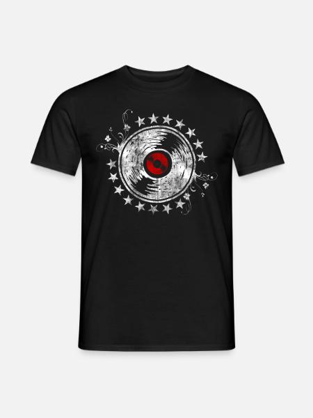 Music CD MP3 Concert Audio Stereo Music School - Men's T-Shirt - black