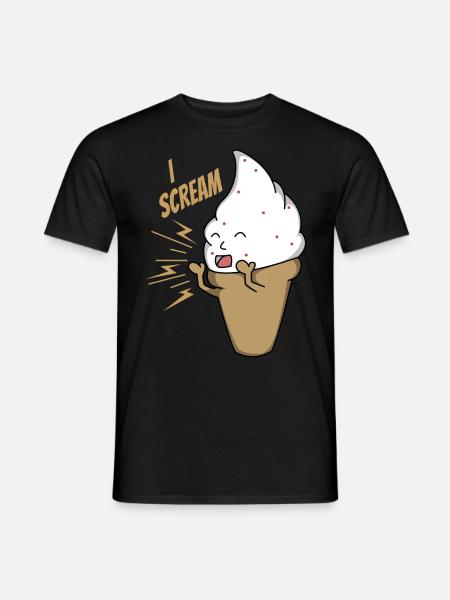 I Scream Das ideale Geschenk für dich, deine Freun - Männer T-Shirt - Schwarz
