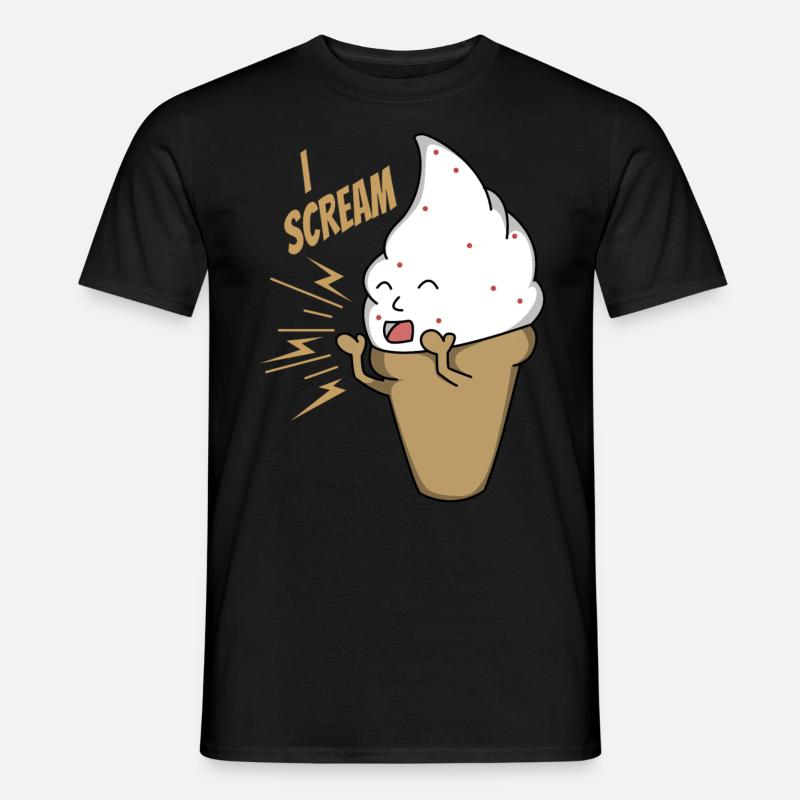 I Scream Das ideale Geschenk für dich, deine Freun - Männer T-Shirt - Schwarz