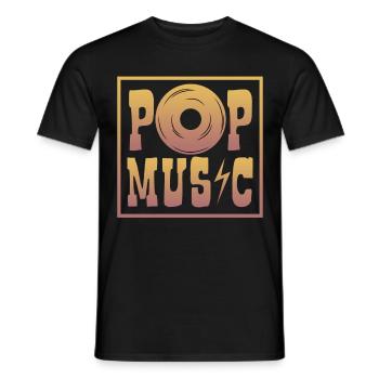 Pop music woman, kpop, vietnam, anime, music, kid - Men's T-Shirt - black - Front - AI Model Male 178 light (178cm)