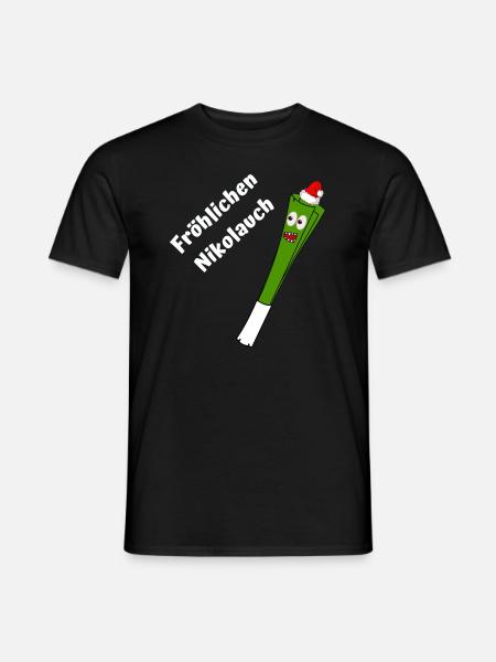 Fröhlichen Nikolauch - Männer T-Shirt - Schwarz