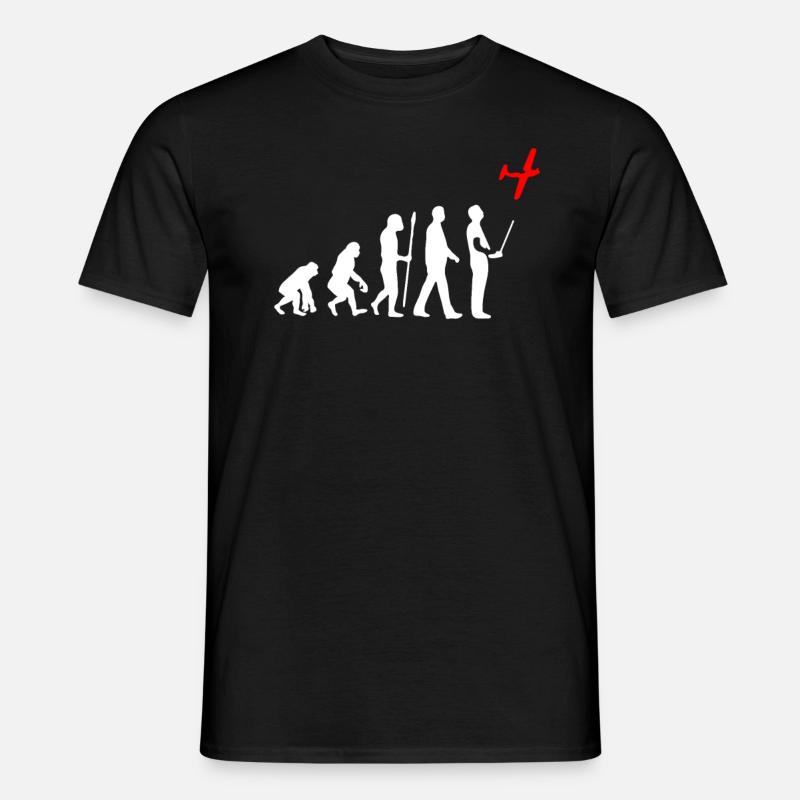 Modellflug Evolution - Männer T-Shirt - Schwarz