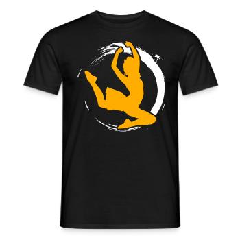 Dance - Men's T-Shirt - black - Front - AI Model Male 178 light (178cm)