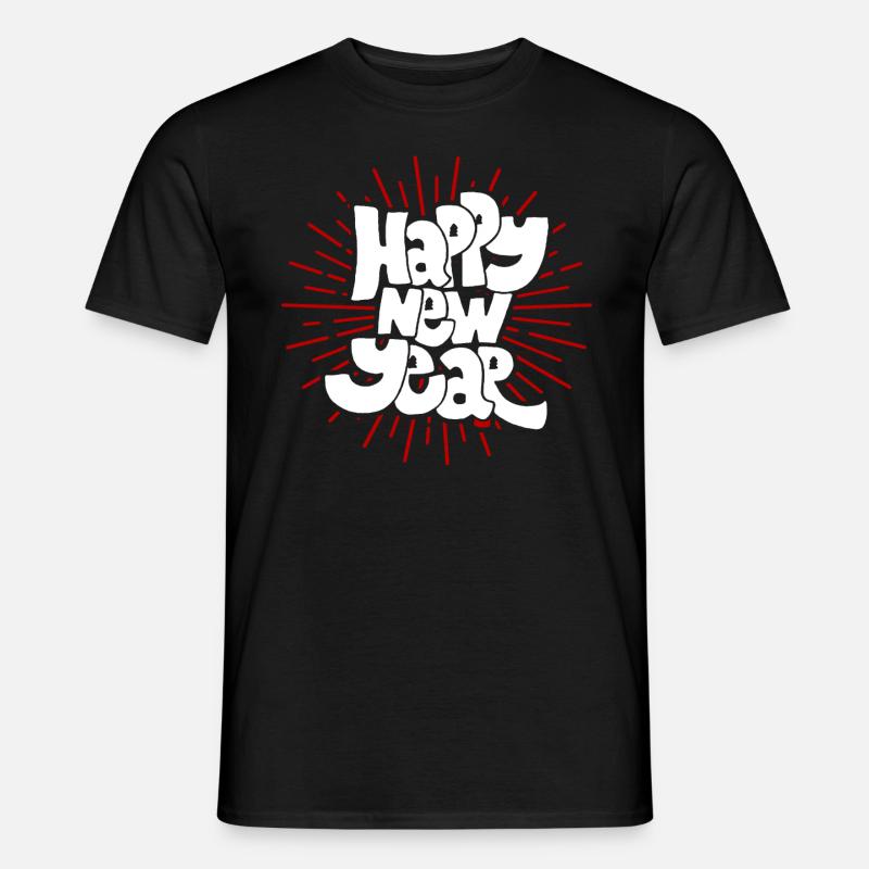 Silvester - Männer T-Shirt - Schwarz
