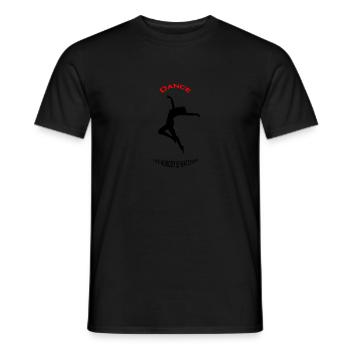 Dance - Männer T-Shirt - Schwarz - Vorne - AI Model Male 178 light (178cm)