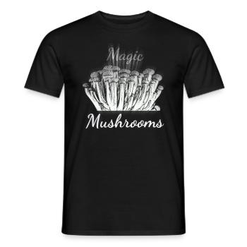 Magische Pilze - Männer T-Shirt - Schwarz - Vorne - AI Model Male 178 light (178cm)