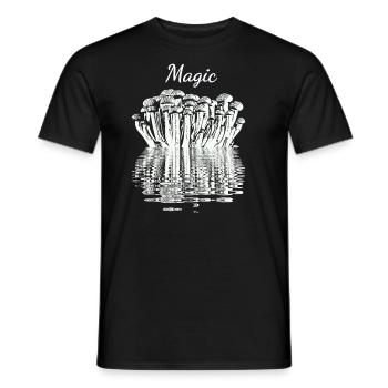 Magische Pilze - Männer T-Shirt - Schwarz - Vorne - AI Model Male 178 light (178cm)