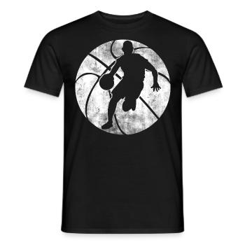 Basket-ball Dribbling Streetball Sport - T-shirt homme - noir - Devant - AI Model Male 178 light (178cm)