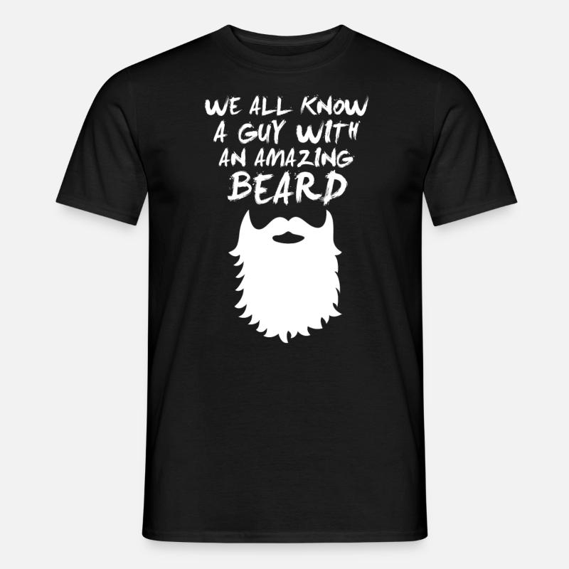 Bart - Beard - Männer T-Shirt - Schwarz