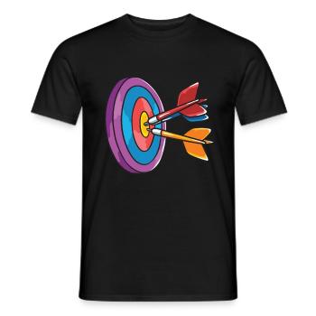 Great Darts Dart Darts Darts Player Gift - Men's T-Shirt - black - Front - AI Model Male 178 light (178cm)