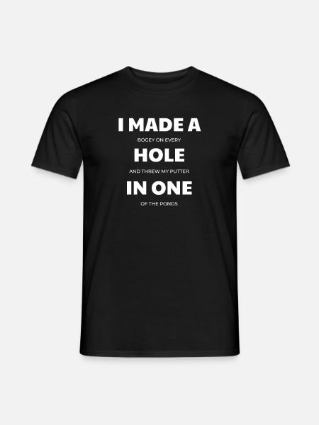 Tein yhden golfkentän golfkentän - Miesten T-paita - musta