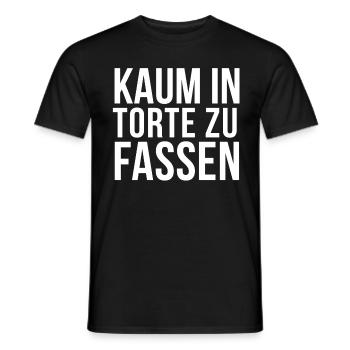 Torte Kuchen Gebäck Nachtisch Süßigkeiten Geschenk - Männer T-Shirt - Schwarz - Vorne - AI Model Male 178 light (178cm)