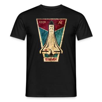 Affiche pour la propagande de l'Union soviétique - T-shirt homme - noir - Devant - AI Model Male 178 light (178cm)