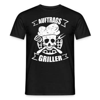 Order Griller Barbecue Gift Gift Idea - Men's T-Shirt - black - Front - AI Model Male 178 light (178cm)