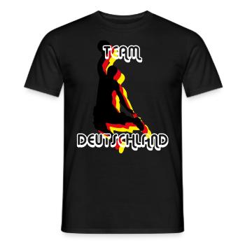 Basketball Team Germany - Men's T-Shirt - black - Front - AI Model Male 178 light (178cm)
