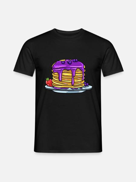 Pancake pancake pancake gift - Men's T-Shirt - black