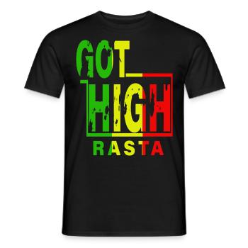 Got haut rasta - T-shirt homme - noir - Devant - AI Model Male 178 light (178cm)