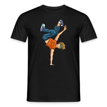 Breakdance Breaking Breaker Cadeau de pause hip hop - T-shirt homme - noir - Devant - AI Model Male 178 light (178cm)