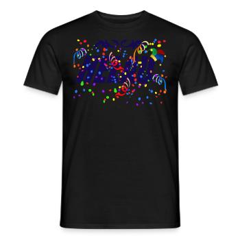 Helau, Carnival Carnival Carnival Shirt Costume - Men's T-Shirt - black - Front - AI Model Male 178 light (178cm)