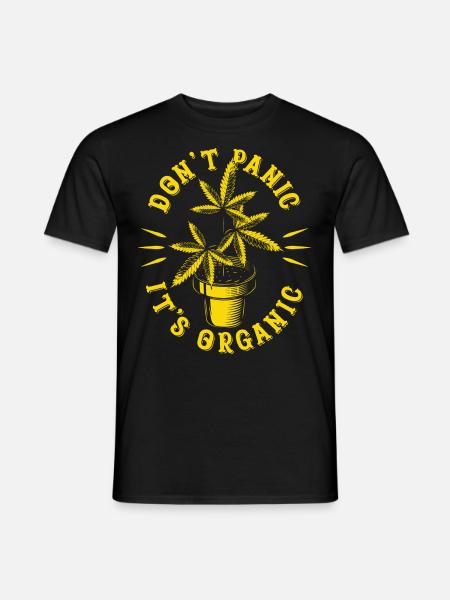 Bio-Cannabis - Männer T-Shirt - Schwarz
