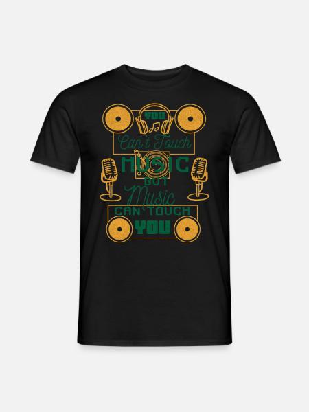 Musik Electro Hip Hop Techno Festival Geschenk - Männer T-Shirt - Schwarz