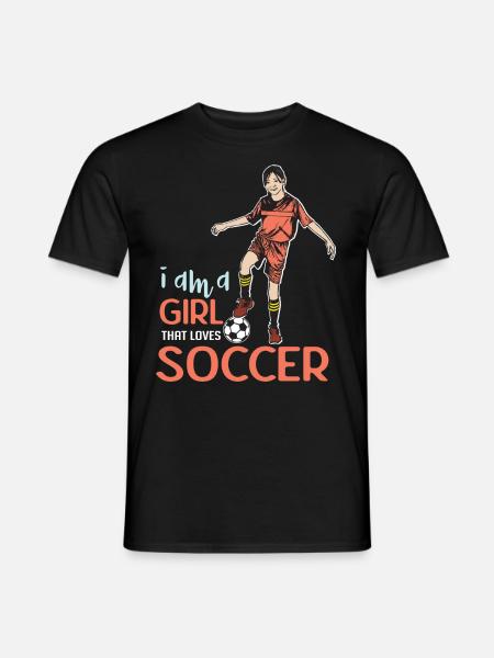 Soccergirl - Men's T-Shirt - black