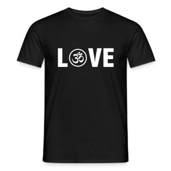 Om indien goa hinduismus buddhismus spirituell Zen - Männer T-Shirt - Schwarz - Vorne - AI Model Male 178 light (178cm)