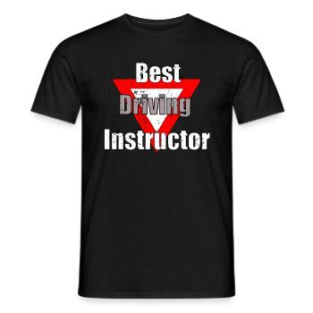 cool driving instructor driving school driving instructor gift - Men's T-Shirt - black - Front - AI Model Male 178 light (178cm)