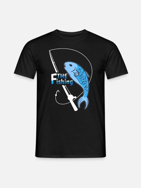 La pêche - T-shirt homme - noir