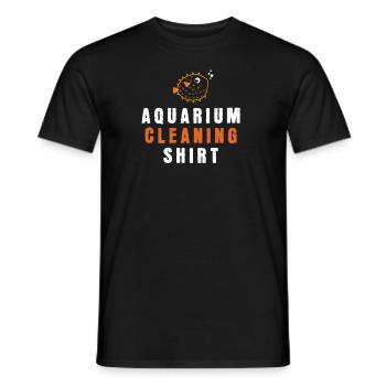 Aquarium Cleaning Shirt Fish Water Pet - Men's T-Shirt - black - Front - AI Model Male 178 light (178cm)