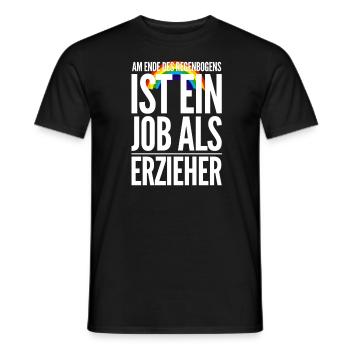 Formation d’éducateur éducateur - T-shirt homme - noir - Devant - AI Model Male 178 light (178cm)
