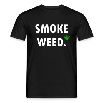 Cannabis Smoking Grinder Weed Smoking Weed Weed Gift - Men's T-Shirt - black - Front - AI Model Male 178 light (178cm)