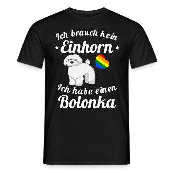 Bolonka Zwetna Hunde T shirt, Geschenk für Damen - Männer T-Shirt - Schwarz - Vorne - AI Model Male 178 light (178cm)