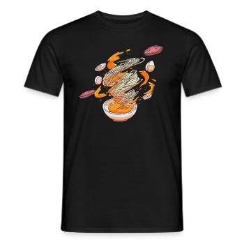 Ramen Nudeln Suppe Hurricane Japanisch Geschenk - Männer T-Shirt - Schwarz - Vorne - AI Model Male 178 light (178cm)