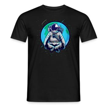 Cadeau du globe terrestre de l'astronaute spatial - T-shirt homme - noir - Devant - AI Model Male 178 light (178cm)