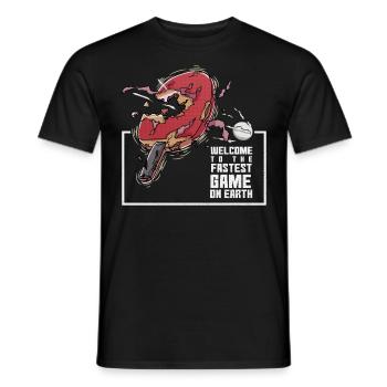 Tennis de table Quick Sport Earth Destroys Gift - T-shirt homme - noir - Devant - AI Model Male 178 light (178cm)