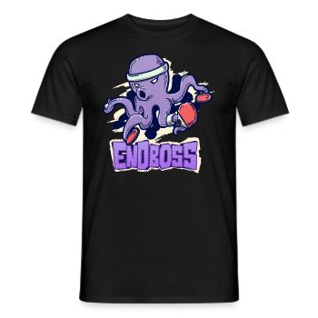 Oktopus Endboss Meister Tischtennis Geschenk - Männer T-Shirt - Schwarz - Vorne - AI Model Male 178 light (178cm)