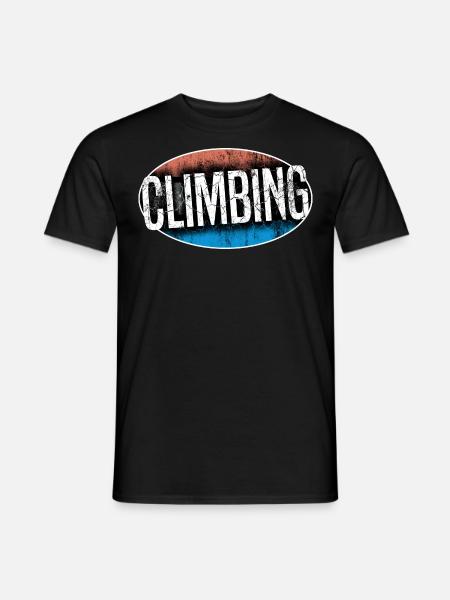 climbing 07 bouldering climbing climbing hall - Men's T-Shirt - black