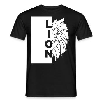 Lion Löwe Kopf Reggae Geschenk stylisch Afrika - Männer T-Shirt - Schwarz - Vorne - AI Model Male 178 light (178cm)