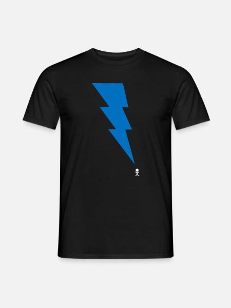 Thunderstorm - Lightning - Lightning - Stick Figure 9 - Men's T-Shirt - black