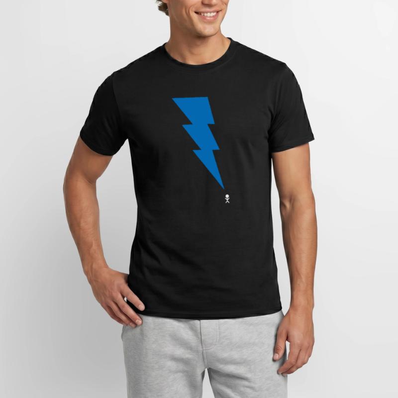 Gewitter - Blitz - Blitzschlag - Strichmännchen 9 Männer T-Shirt