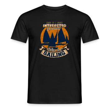 Segeln Segler Seglerin Segelboot - Männer T-Shirt - Schwarz - Vorne - AI Model Male 178 light (178cm)