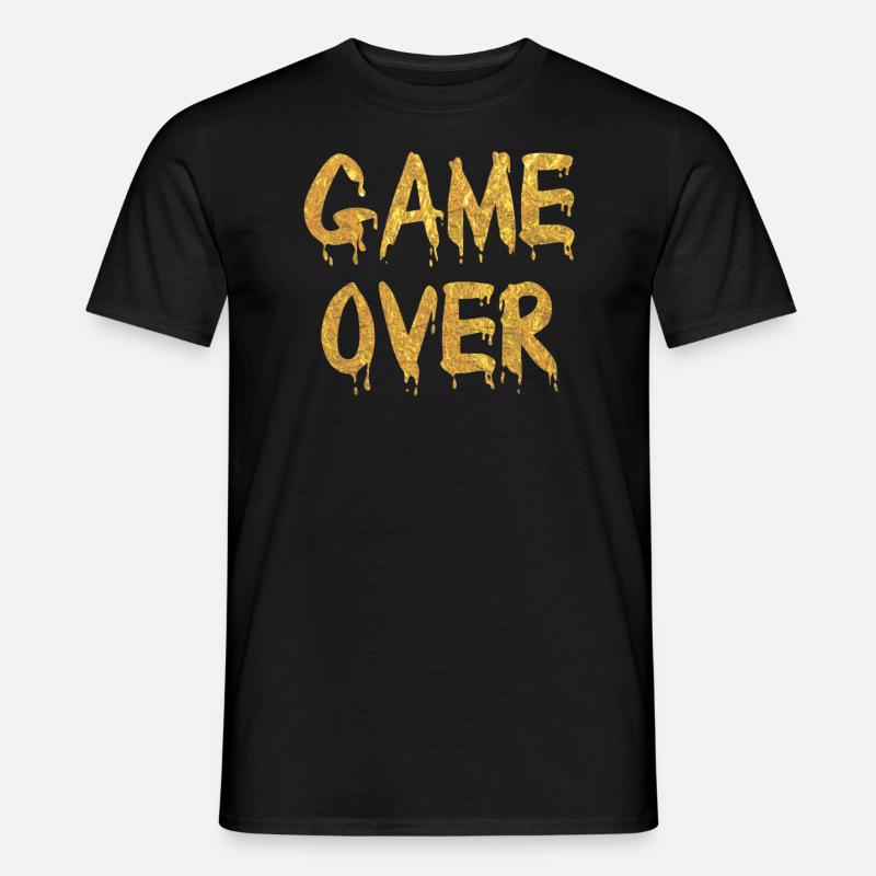 Game Over - Männer T-Shirt - Schwarz