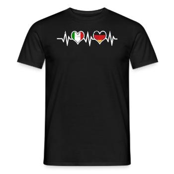 Germany Italy Italian and Italian - Men's T-Shirt - black - Front - AI Model Male 178 light (178cm)