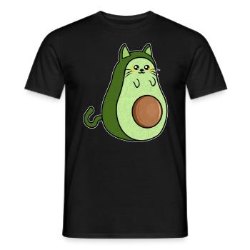 Avocado avocado lover - Men's T-Shirt - black - Front - AI Model Male 178 light (178cm)