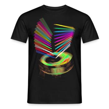 Drums - Snare Drum Slow Motion - Men's T-Shirt - black - Front - AI Model Male 178 light (178cm)