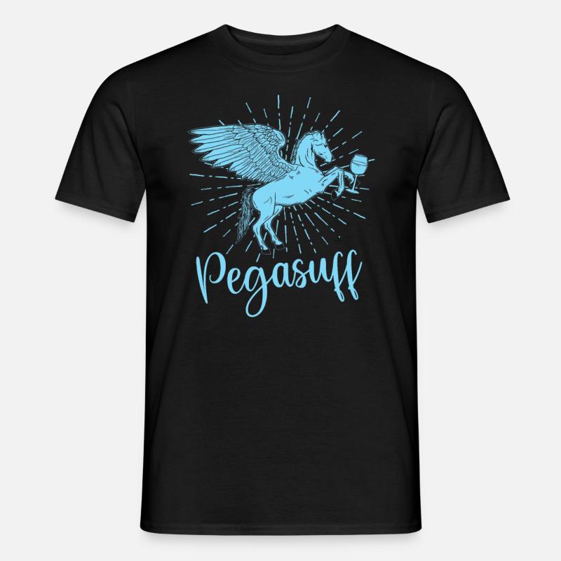 Pegasuff Wein Junggesellinnenabschied - Männer T-Shirt - Schwarz